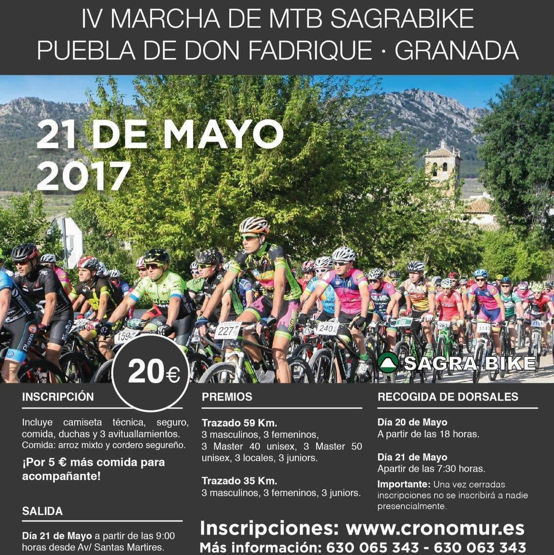 IV sagra bike sagrabike 2017 puebla don fadrique granada marcha mtb